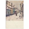 49 - Praha, Zlatá ulička v zimě, cca 1926