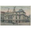 49 - Praha, Vinohrady, oživená partie před divadlem, cca 1907