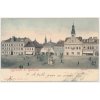 57 - Rychnov nad Kněžnou, oživená partie z náměstí, cca 1903