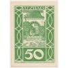 Rakousko, nouzová bankovka 50 h, Ulsbach, 1920, krásný stav UNC