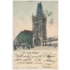 49 - Praha, oživená partie před Prašnou bránou, cca 1901