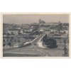 49 - Praha, pohled na Hradčany, most, tramvaj..., cca 1935