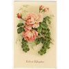 Růže, blahopřejná, cca 1940