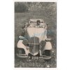 49 - Praha, automobilismus 4 ks foto z výletu autem pod stan, cca 1928