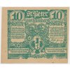 Rakousko, nouzová bankovka 10 h, Wimberg, 1921, krásný stav UNC