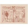 Rakousko, nouzová bankovka 50 h, St. Georgen, 1921, krásný stav UNC