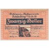 Rakousko, nouzová bankovka 20 h, Schärding, 1921, krásný stav UNC