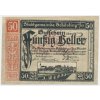 Rakousko, nouzová bankovka 50 h, Schärding, 1921, krásný stav UNC