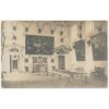 13 - Český Krumlov, interiér zámku, "lovecký salonek", foto J. Seidel, cca 1924