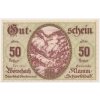 Rakousko, nouzová bankovka 50 h, Klamm, 1921, krásný stav UNC