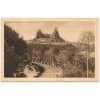 58 - Semilsko, Český ráj, pohled na zříceninu hradu Trosky, cca 1925