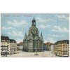 Německo, Dresden, Drážďany, Frauenkirche u. Lutherdenkmal, cca 1912