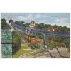 Německo, Dresden, Loschwitz, Die erste Bergschwebebahn der Welt, cca 1914