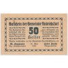 Rakousko, nouzová bankovka 50 h, 1921, krásný stav UNC
