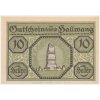 Rakousko, nouzová bankovka 10 h, Hallwang, 1921, krásný stav UNC
