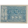 Rakousko, nouzová bankovka 10 h, Pernav, 1921, krásný stav UNC