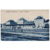 Slovensko, Leopoldov, oživené železniční nádraží, cca 1920