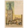 49 - Praha, oživená partie u Prašné brány, cca 1899