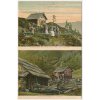 Rakousko, Goldeck, 2 záběr oživených partií, Goldeckhütte, Krendlmar Hütte, cca 1909