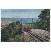 Itálie, Trieste (Terst), panorama dall' elettrovia di Opocina, cca 1911