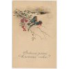 Srdečné přání k Novému roku, "Ptáčci na větvičce", cca 1923