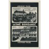 44 - Pardubicko, Lázně Bohdaneč, 2 - záběr, Jubilejní a Lázeňský palác, cca 1930