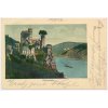 Německo, Bingen, Rheinstein, cca 1902