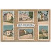 66 - Trutnovsko, Bílá Třemešná, 6-ti záběr, hostinec, pošta, škola, nádraží..., cca 1917