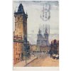 49 - Praha, Radniční věž a Týnský chrám, cca 1929