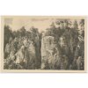 22 - Jičínsko, Prachovské skály, partie ze Skalního města, cca 1949
