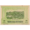 Rakousko, nouzová bankovka 10 h, Seitenstetten, 1920, flíček, jinak krásný stav UNC