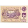 Rakousko, nouzová bankovka 50 h, Senftenberg, 1920, krásný stav UNC