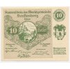 Rakousko, nouzová bankovka 10 h, Senftenberg, 1920, krásný stav UNC