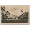 24 - Jindřichohradecko, Třeboň, oživené náměstí, foto Jindra, cca 1935
