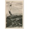 Slovensko, Nízke Tatry, oživená lanovka, cca 1950