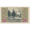 Rakousko, nouzová bankovka 70 h, Pochlarn, 1921, krásný stav UNC