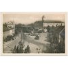 40 - Nymbursko, Poděbrady, oživené náměstí, cca 1943