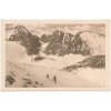 Slovensko, oživená partie z doliny Skalnatého Plesa, cca 1930