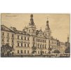 44 - Pardubice, oživená partie s radnicí, cca 1926