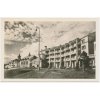 Slovensko, Vysoké Tatry, Štrbské Pleso, Hotel Kriváň a Hviezdoslav, cca 1940