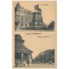 40 - Nymbursko, Poděbrady, 2 záběr, lázeňská promenáda, pomník, 1918