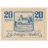 Rakousko, nouzová bankovka 20 h, St.Georgen, 1921, krásný stav UNC