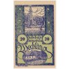 Rakousko, nouzová bankovka 20 h, Wechling, 1920, krásný stav UNC