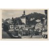 25 - Karlovy Vary, Zámecký vrch, oživená partie, cca 1947