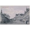 53 - Přerovsko, Kojetín, oživené Radniční náměstí, prošlá poštou 1917