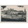 Slovensko, Bratislava, pohled na město, kasárny, parník na Dunaji..., cca 1931