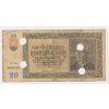 Slovenská republika, 20 Ks, 1939, série St, perforace - 4 otvory, oběhový stav