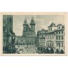 49 - Praha, oživená partie před Týnským chrámem, cca 1947