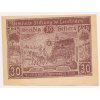 Rakousko, nouzová bankovka 30 h, Leonfelden, 1920, krásný stav UNC