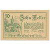 Rakousko, nouzová bankovka 10 h, Ober Brafendorf, 1920, krásný stav UNC
